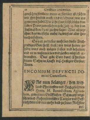 Encomium Defuncti Domini Cancellarii.