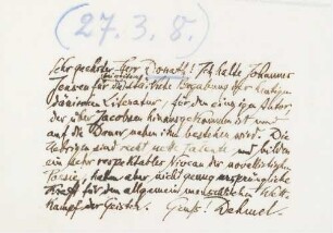 Brief an Adolph Donath