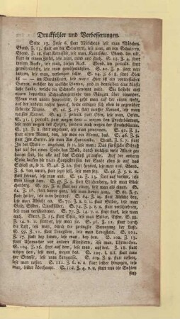 Druckfehler und Verbesserungen