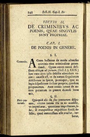 Sectio II. De Criminibus Ac Poenis, Quae Singulis Sunt Propriae.
