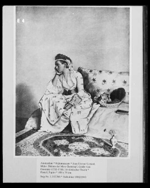 Bildnis der Mary Gunning?, Gräfin von Coventry (1733-1760, ) in türkischer Tracht
