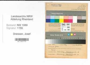 Entnazifizierung Josef Driessen , geb. 02.08.1914 ()
