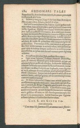 Cap. 8. De Gestui totius corporis.