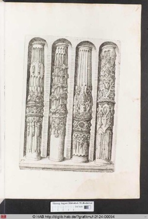 [Vier Säulen in Nischen. Band II.]