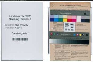 Entnazifizierung Adolf Duerholt , geb. 27.08.1902 (Elektriker)