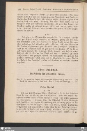 Achtes Bruchstück. Ausbildung des Schönheits-Sinnes