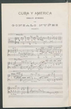 Danza cubana. : (Inédita)
