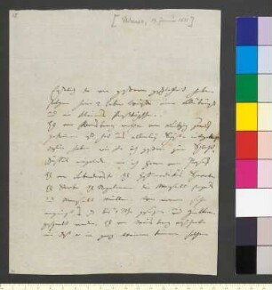 Brief von Goethe, Christiane von an Goethe, Johann Wolfgang von