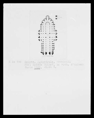 Amiens, Kathedrale, Grundriss