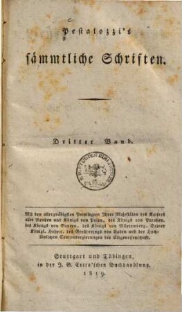 Pestalozzi's sämmtliche Schriften, 3. Lienhard und Gertrud ; Theil 3 : ein Buch für das Volk