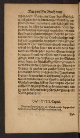 Das LXVIII. Capitel.