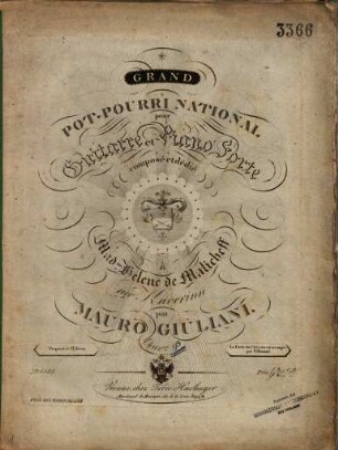 Grand pot-pourri national : pour guitarre et piano forte ; oeuvre 93