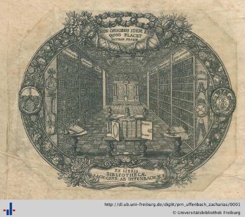 [Provenienz]: Uffenbach, Zacharias Konrad von
