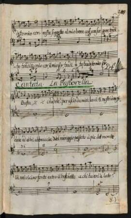 La Pastorella; S, b; c-Moll