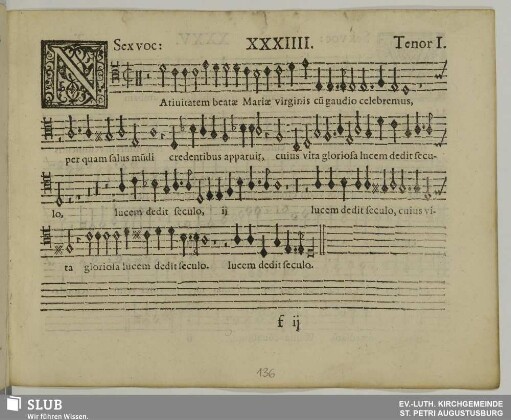 XXXIIII. Nativitatem beatae Mariae virginis