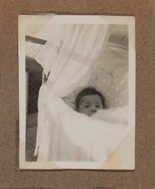 Christiane Zimmers Sohn Clemens im Kinderwagen