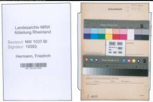 Entnazifizierung Friedrich Hermann , geb. 11.04.1896 (Vollziehungsbeamter)