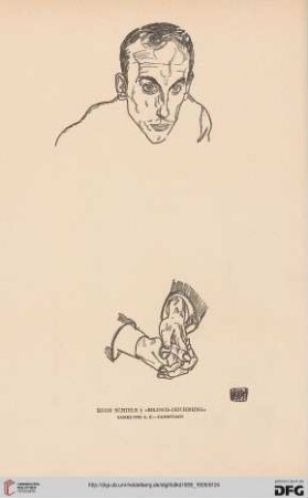 Egon Schiele Zeichnungen: zur zehnten Wiederkehr seines Todestages