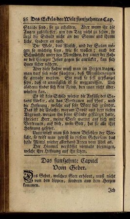 Das funfzehnte Capitel. Vom Gott.