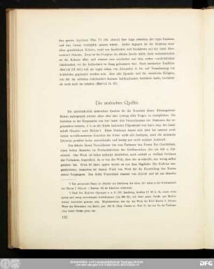 Die arabischen Quellen.