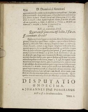 Disputatio Undecima
