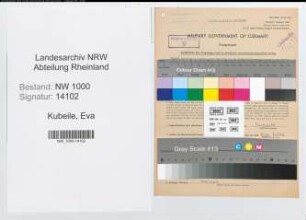 Entnazifizierung Eva Kubeile, geb. 15.04.1920 (Postangest.)