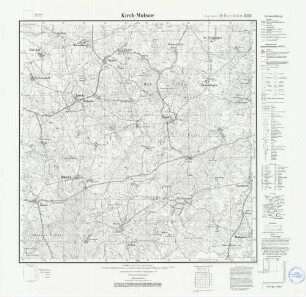 2036 Kirch-Mulsow, Meßtischblatt (4cm - Karte)