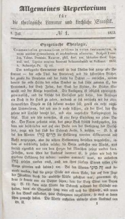 Exegetische Theologie