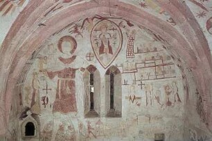 Zyklus mit Szenen aus der Schöpfungs- und Heilsgeschichte und mit verschiedenen Heiligen