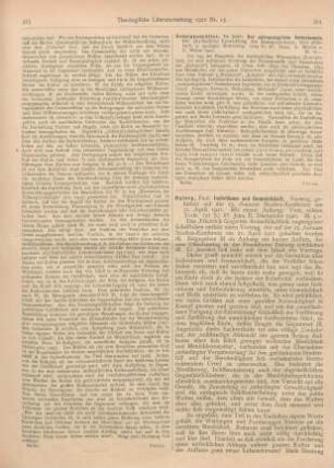 354-355 [Rezension] Natorp, Paul, Individuum und Gemeinschaft
