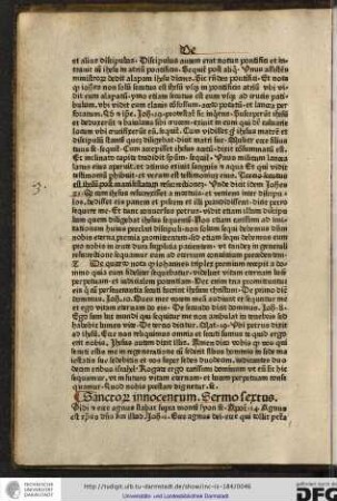 Sanctorum Innocentum, sermo sextus.