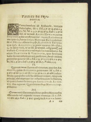 Theses De Prudentia.