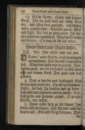 Vom Gebet und Vater Unser.