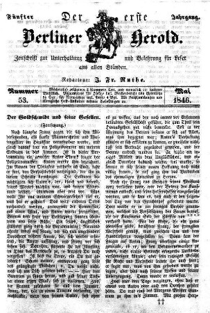Nummer 53, Mai 1846