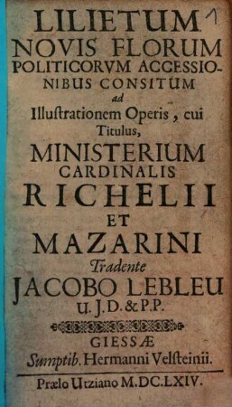 Lilietum novis florum politicorum accessionibus consitum