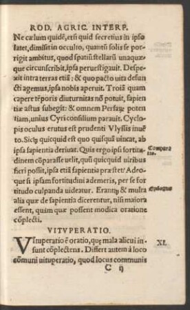 XI. [i.e. IX.] Vituperatio.