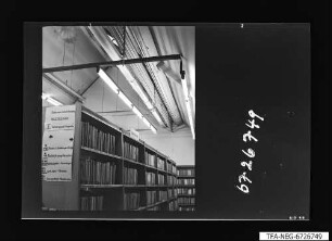Gewerkschaftsbücherei, Regale, Foto 1967