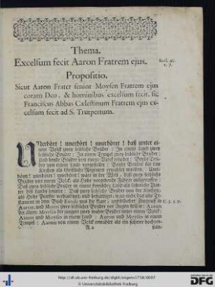 Panegyricis In Solenni Benedictione Praelati Caelestini ...