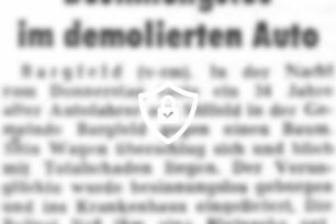 Besinnungslos im demolierten Auto