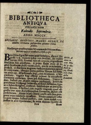 Kalendis Septembris. Anno MDCCV.