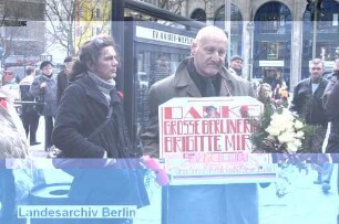 Trauerfeier für Brigitte Mira; Kaiser-Wilhelm-Gedächtniskirche, Breitscheidplatz (Charlottenburg)