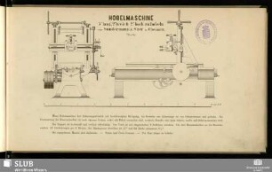 Hobelmaschine 5' lang, 2' breit & 2'" hoch zu hobeln : 1/15 n. Gr.