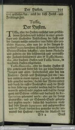 Tussis. Der Husten