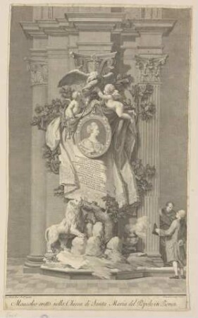 Grabmal der Maria Flaminia Odescalchi Chigi, S. Maria del Popolo, Rom