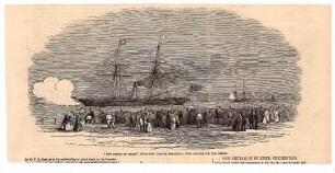 The "Prince of Wales" steam-ship leaving Blackwall with navvies for the crimea