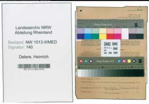 Entnazifizierung Heinrich Delere , geb. 12.08.1908 (Arzt)
