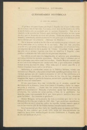 Curiosidades históricas : El oro de América