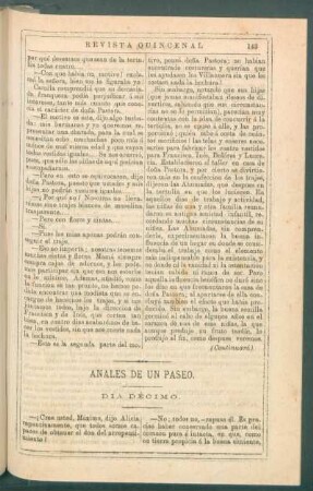 Anales de un paseo. : Día décimo. [Continuación. y] Día undécimo.