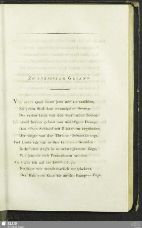 Zwanzigster Gesang