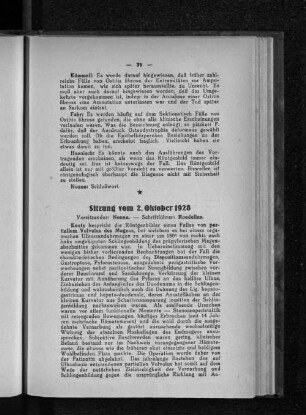 Sitzung vom 2. Oktober 1928